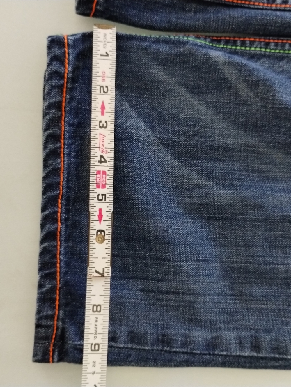 Coogi Men's Pants Y2K Spellout Denim Distressed Embroidered Size 34x 33 - Picture 5 of 14